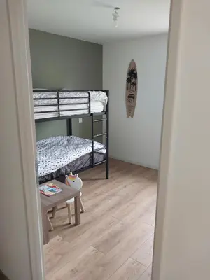 Un ou plusieurs lits dans un hébergement de l'établissement Magnifique maison de plein pied
