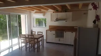 Cuisine ou kitchenette dans l'établissement L'Alizée