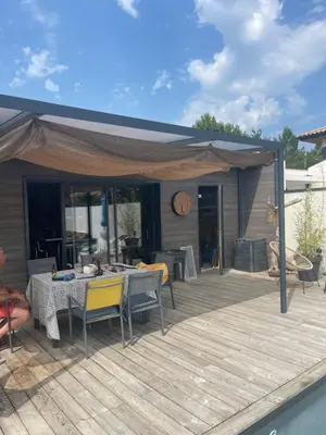 Terrasse ou espace extérieur de l'établissement ANGRESSE Villa Chris à 10 min d'HOSSEGOR