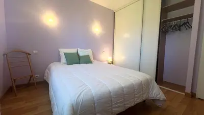 Un ou plusieurs lits dans un hébergement de l'établissement VILLA FANTINI - Maison 3 chambres Centre-Ville