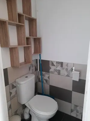 Salle de bains dans l'établissement Studio Mimizan plage bord du courant en RDC