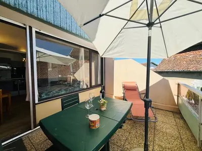 Balcon ou terrasse dans l'établissement Les Rives d'Acqs