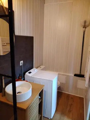 Salle de bains dans l'établissement Chez Cristele et David