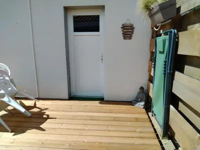 Balcon ou terrasse dans l'établissement Chez Cristele et David