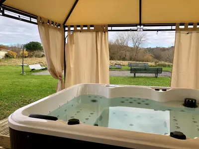 Plan de l'établissement Charmante maison familiale avec jardin et jacuzzi proche océan