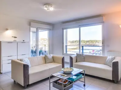 Coin salon dans l'établissement Apartment Cap Key Largo by Interhome