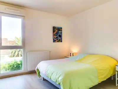 Un ou plusieurs lits dans un hébergement de l'établissement Apartment Cap Key Largo by Interhome