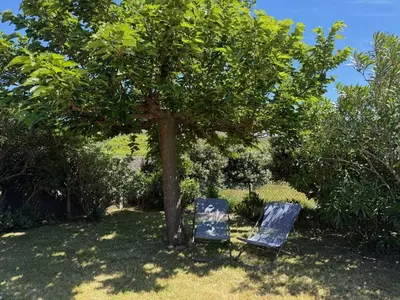 Jardin de l'établissement Hossegor Plage, Maison landaise 6 personnes