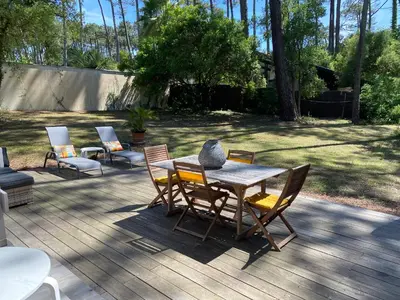 Jardin de l'établissement Villa Dreamland à Seignosse océan