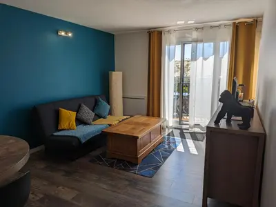 Coin salon dans l'établissement Le DÉLICE DES DUNES