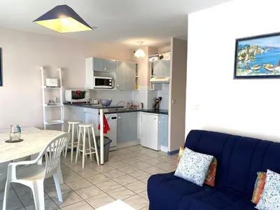 Plan de l'établissement T3 cabine, 6 pers, proche plage, parking sécurisé, animaux admis - FR-1-379-177