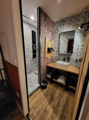 Salle de bains dans l'établissement Appartement Domaine du Bost
