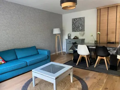Coin salon dans l'établissement Maison Familiale- Bassin Arcachon - Au calme