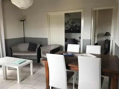 Coin salon dans l'établissement Maison proche du sentier du littoral Gujan-Mestras