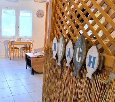 Restaurant ou autre lieu de restauration dans l'établissement Studio VK Ocean