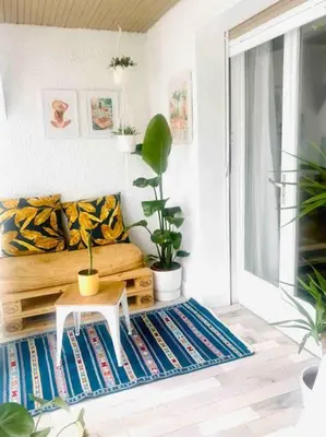 Coin salon dans l'établissement Belle appartement T2 avec jardin