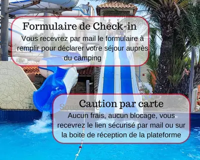 Piscine de l'établissement Les Dunes de Contis 4 étoiles emplacement T001 3CH 1SDB 6-8 personnes ou située à proximité