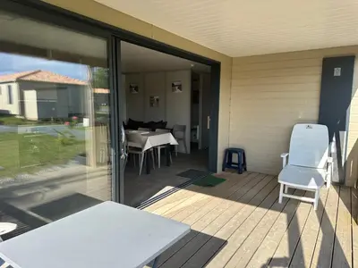 Terrasse ou espace extérieur de l'établissement Cottage 79 Landes nature