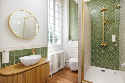 Salle de bains dans l'établissement Villa Stella