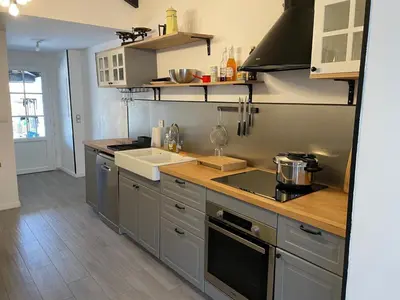 Cuisine ou kitchenette dans l'établissement Artigaous Family