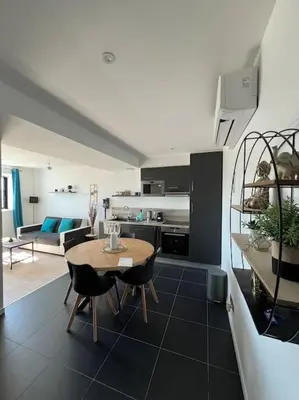 Cuisine ou kitchenette dans l'établissement JOIA Bassin d'Arcachon - LE ROOF 268