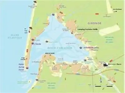 Plan de l'établissement Appartement agreable sur le bassin d'arcachon