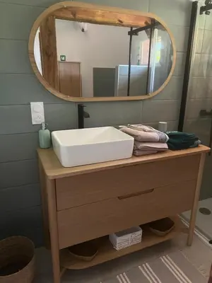 Salle de bains dans l'établissement Location airial Landais