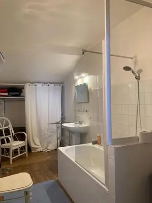Salle de bains dans l'établissement Appartement proche de l Adour