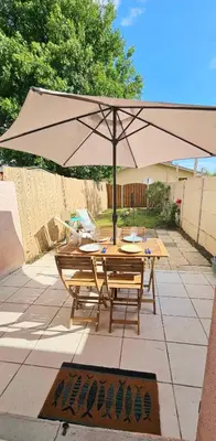 Terrasse ou espace extérieur de l'établissement La CAMPA CAZALINE