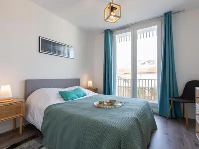 Un ou plusieurs lits dans un hébergement de l'établissement Apartment Cap Océan-11 by Interhome