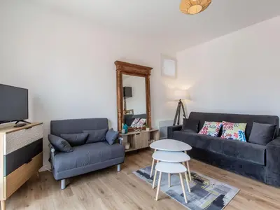 Coin salon dans l'établissement Studio Cap Océan-16 by Interhome