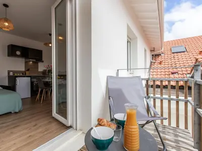 Balcon ou terrasse dans l'établissement Studio Cap Océan-16 by Interhome
