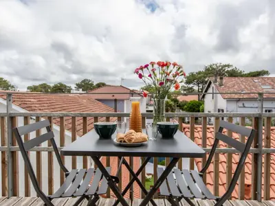 Balcon ou terrasse dans l'établissement Apartment Cap Océan-1 by Interhome