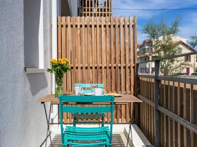 Balcon ou terrasse dans l'établissement Apartment Cap Océan-5 by Interhome