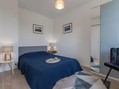 Un ou plusieurs lits dans un hébergement de l'établissement Apartment Cap Océan-8 by Interhome