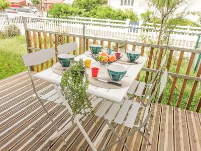 Balcon ou terrasse dans l'établissement Apartment Cap Océan-8 by Interhome