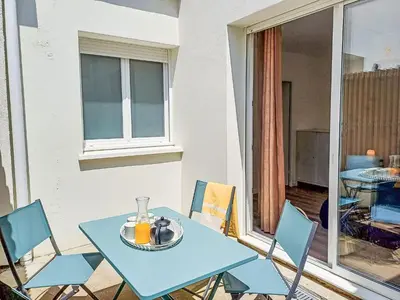 Coin salon dans l'établissement Apartment Cap Océan-6 by Interhome