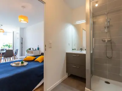 Salle de bains dans l'établissement Studio Cap Océan-14 by Interhome