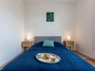 Un ou plusieurs lits dans un hébergement de l'établissement Apartment Cap Océan-12 by Interhome