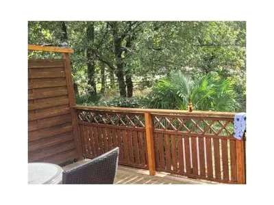 Balcon ou terrasse dans l'établissement Chalet Bleu Comfortable holiday residence