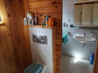 Cuisine ou kitchenette dans l'établissement Chalet Bleu Comfortable holiday residence