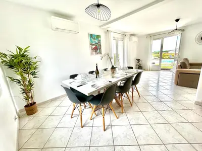 Plan de l'établissement La villa Landaise avec piscine