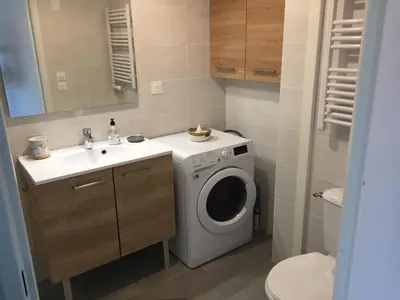 Salle de bains dans l'établissement LouEva
