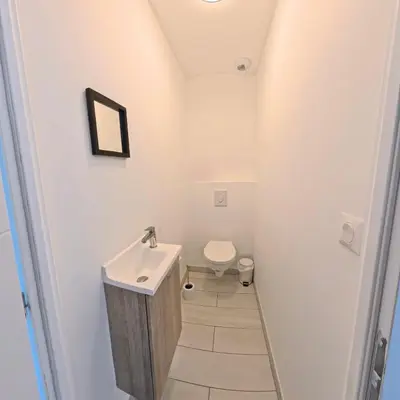 Salle de bains dans l'établissement Villa Chrisaline, Centre Moliets, 5 ch, 10 pers, clim, piscine chauffée, équipements premium