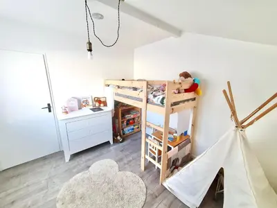 Un ou plusieurs lits dans un hébergement de l'établissement Maison de famille à 300m de la plage