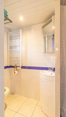 Salle de bains dans l'établissement Jolie petite maison climatisée parking privé
