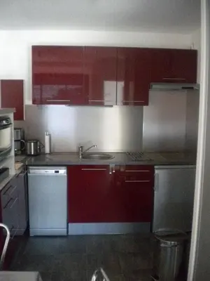 Cuisine ou kitchenette dans l'établissement Albret 3 Soustons-plage Vieux Boucau