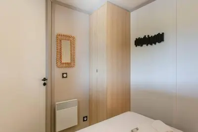 Salle de bains dans l'établissement Chalet familial avec SPA