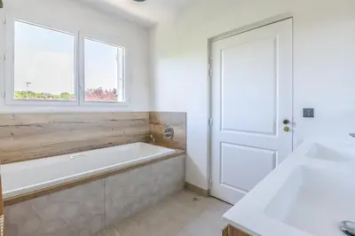 Un ou plusieurs lits dans un hébergement de l'établissement Villa Violette - Piscine privée