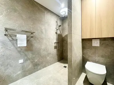 Salle de bains dans l'établissement Le Safari - Neuf - Parking Privé - Calme - Wifi - Clim